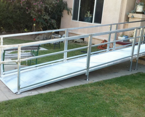 Example of residential aluminium ramp.