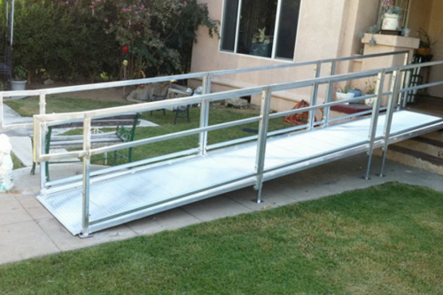 Example of residential aluminium ramp.
